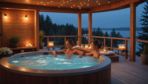 Évadez-vous avec un jacuzzi privatif pour un séjour en couple